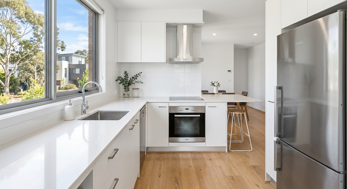 Spotless kitchen after bond cleaning in Canberra